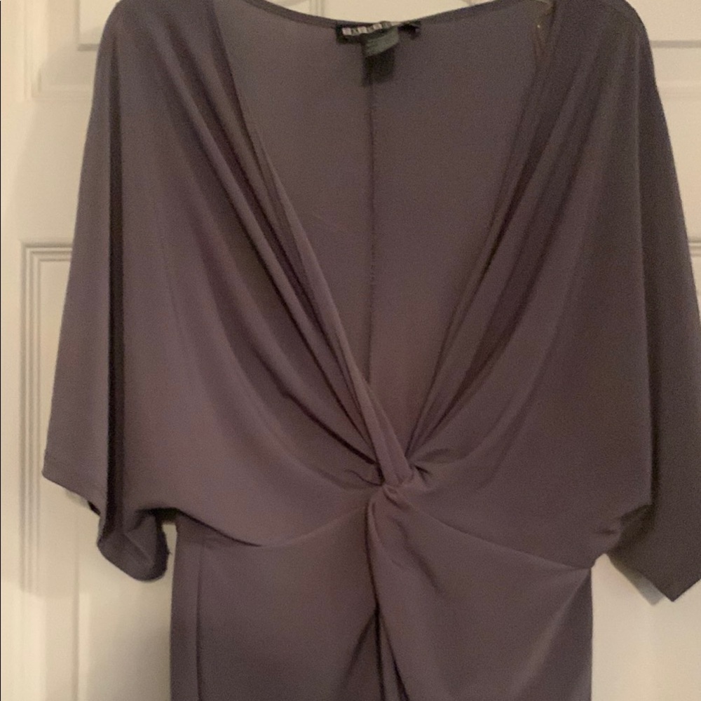 NWT Paper Doll Gray Maxi Dress - Picture 5 of 10